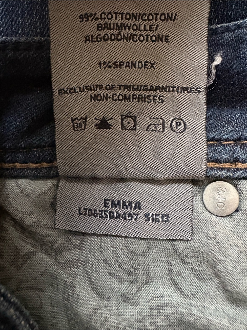 Silver Jeans Co. Emma Dark Wash Denim Mini Skirt Y2K Contrast Stitching, Sz 27 - Picture 6 of 13